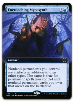 Encroaching Mycosynth (Extended Art) #380 NM Phyrexia All Will Be One Magic MTG - Image 1