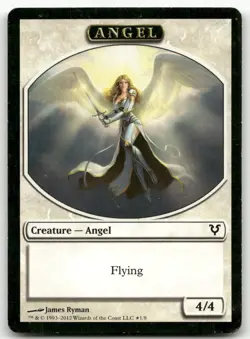 Angel // Demon Double-Sided Token #1 // 5 (LP) Avacyn Restored AVR Magic MTG - Image 1