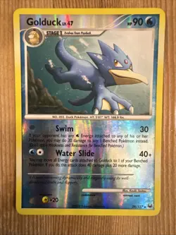 Golduck 29/127 Reverse Holo Rare Platinum Base Set Pokemon Card 2009 MP - Image 1