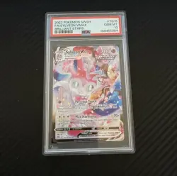 2022 Pokemon Brilliant Stars Sylveon VMAX #TG15 PSA 10 Gem MT - Image 2