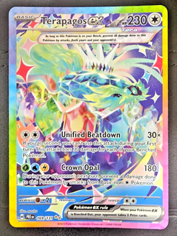 Pokemon TCG Terapagos ex 169/131 Prismatic Evolutions Hyper Rare Gold Holo SV NM - Image 1