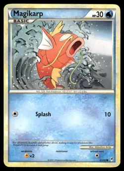 2011 Pokemon Magikarp Common Call of Legends 61/95 HP - Image 1