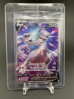 SEALED Mewtwo V SWSH229 Black Star Promo Full Art Holo Pokemon GO TCG 2022 NM - Image 1