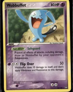 Wobbuffet Rare Power Keepers 24/108 Psychic Pokemon Card - Image 1