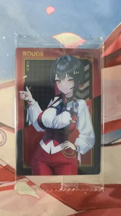 Rouge 015 Nikke Goddess of Victory Wafer 4 Sealed Holo Wafer Card - Image 1