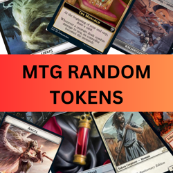 MAGIC THE GATHERING 500 UNSORTED TOKENS - RANDOM MTG TOKENS - Image 1