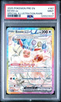 Pokemon Prismatic Evolutions Eevee ex 167/131 PSA 9 - Image 1