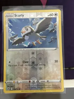 Starly - 110/159 - Reverse Holo - Crown Zenith - Pokemon - NM/M - Image 1