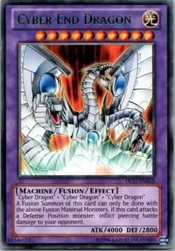 Yugioh Cyber End Dragon (Green) DL17-EN010 Rare NM - Image 1