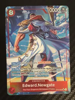 ONE PIECE CCG The Time Of Battle EDWARD NEWGATE Super Rare Alt Art OP16-003 SR* - Image 2