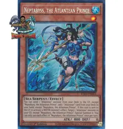 Yugioh! 1x Neptabyss the Atlantean Prince RA03-EN013 Collector's Rare 1st Ed NM - Image 1