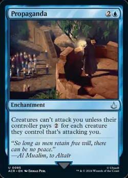 Mint/Near-Mint, English - 1 x MTG Propaganda - Foil Universes Beyond: Assassin's - Image 1