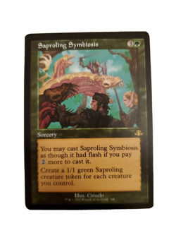 1x Saproling Symbiosis Retro Frame Dominaria Remastered Magic the Gathering NM - Image 1