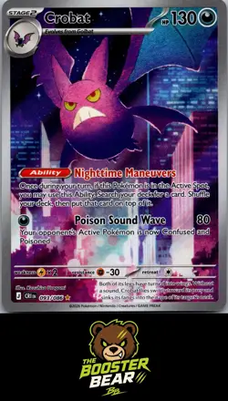 Crobat 093/086 Holo Illustration Rare Chaos Rising Pokemon NM/M - Image 1