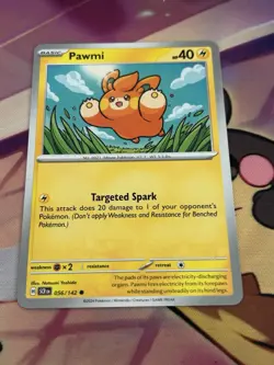 Pawmi - 056/142 - Stellar Crown - Pokemon Card - Mint/NM - Image 1