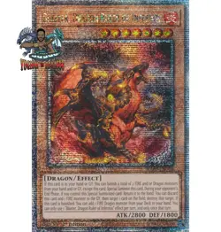 Yugioh! Blaster Dragon Ruler of Infernos RA03-EN010 Quarter Century Secret Rare - Image 1