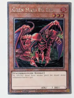 Gren Maju Da Eiza RA04-DE124 Platinum Secret Rare DE NM YUGIOH - Image 1