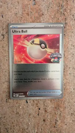Ultra Ball 131/132 Mega Evolution NAIC 2026 STAFF Pokemon TCG Promo Card 🔥🔥 - Image 1