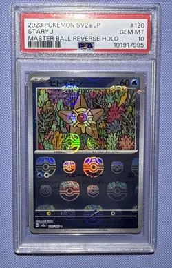 PSA 10 Starmie Master Ball Reverse Holo 120/165 Japanese Pokemon 151 Card - Image 1