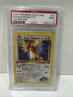 Pokemon Cards - PSA 9 1st Edition Koga's Pidgeotto 27/132 - Gym Challenge - MINT - Image 1