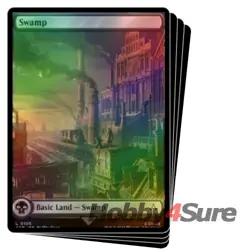 Foil Swamp (105) (full Art) X4 M/NM Magic MTG Universes Beyond: Assassin's Creed - Image 1