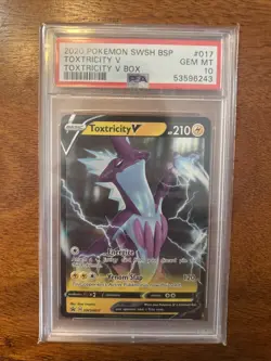 2020 Pokemon Sword and Shield BSP Toxtricity V Promo PSA 10 #017 - Image 1