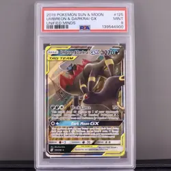 Umbreon & Darkrai GX 125/236 Unified Minds PSA 9 Mint Tag Team Pokemon - Image 1