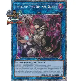 Yugioh! 1x Dharc the Dark Charmer, Gloomy RA03-EN048 Platinum Secret Rare NM - Image 1