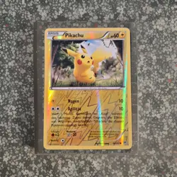 Pokemon Karte Pikachu Reverse Holo BKT 48 TURBOstart / BREAKthrough Near Mint DE - Image 1