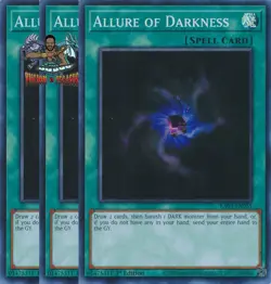 Yugioh! 3x Allure of Darkness RA03-EN055 Super Rare 1st Ed NM - Image 1
