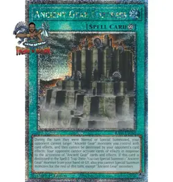 Yugioh 1x Ancient Gear Fortress RA03-EN062 Quarter Century Secret Rare 1st Ed NM - Image 1
