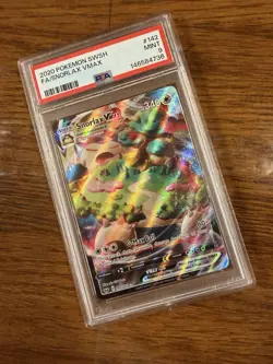 Fa/ Snorlax Vmax Pokemon Sword & Shield 142 PSA 9 - Image 1
