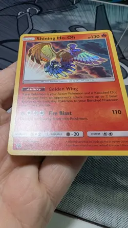 Shining Ho-Oh SM70 Black Star Promo Pokemon Sun And Moon DMG - Image 3