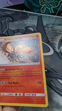 Shining Ho-Oh SM70 Black Star Promo Pokemon Sun And Moon DMG - Image 5