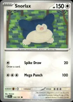 Snorlax 144/191 Common Surging Sparks Pokemon Lightly Played - Image 1
