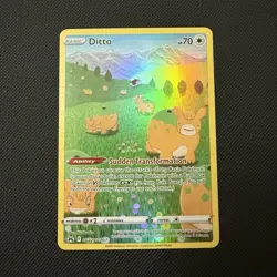 Pokemon Ditto GG22/GG70 Crown Zenith Galarian Gallery Holo Rare EN 70 HP - Image 1