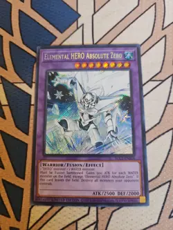 Yu-Gi-Oh! Elemental HERO Absolute Zero BLC1-EN004 Secret Rare Limited Ed NM - Image 1