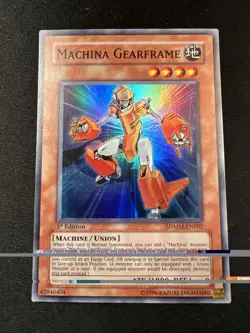 Yu-Gi-Oh! Machina Gearframe (NM) 1st Edition SDMM-EN002 Super Rare - Image 1