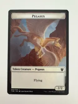 Shark / Pegasus Token MTG Magic the Gathering Card NM Near Mint IKO - Image 2