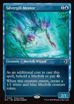 Silvergill Mentor - Foil Promo ECL NM MTG - Image 1
