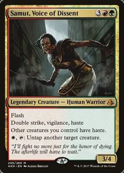 MTG Samut, Voice of Dissent [AKH] #205 LP - Image 1