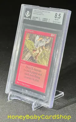 MTG International Edition (IE) 1993 Earthquake BGS 8.5 NM/MT+ Old School 93/94 - Image 3