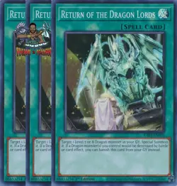 Yugioh! 3x Return of the Dragon Lords RA03-EN060 Super Rare 1st Ed NM - Image 1