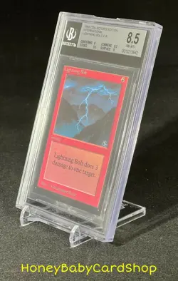 MTG International Edition (IE) 1993 Lightning Bolt BGS 8.5 NM/MT+ OldSchool 9394 - Image 3