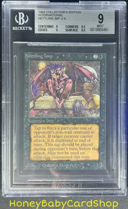 MTG International Edition (IE) 1993 Nettling Imp BGS 9.0Q++ (Quad++) MINT 93/94 - Image 1