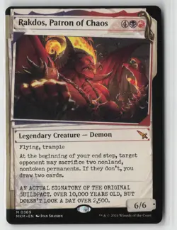 Rakdos, Patron of Chaos (Showcase) () MKM 369 NM - Image 1
