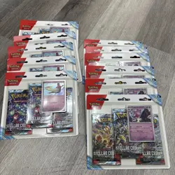 Pokemon Stellar Crown Latias / Tinkaton Triple Blister NEW SEALED ✅ - Image 1