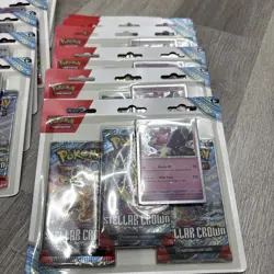 Pokemon Stellar Crown Latias / Tinkaton Triple Blister NEW SEALED ✅ - Image 3