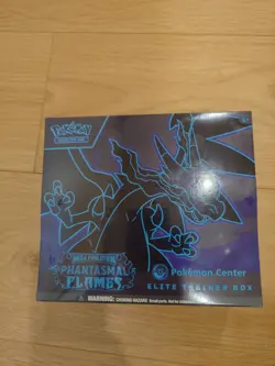 Pokemon Phantasmal Flames Pokemon Center ETB Factory Sealed With Shrink - Image 1