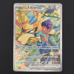 Pokemon TCG Card Hop's Zacian ex 186/159 Journey Together SIR Holo - NM - Image 1